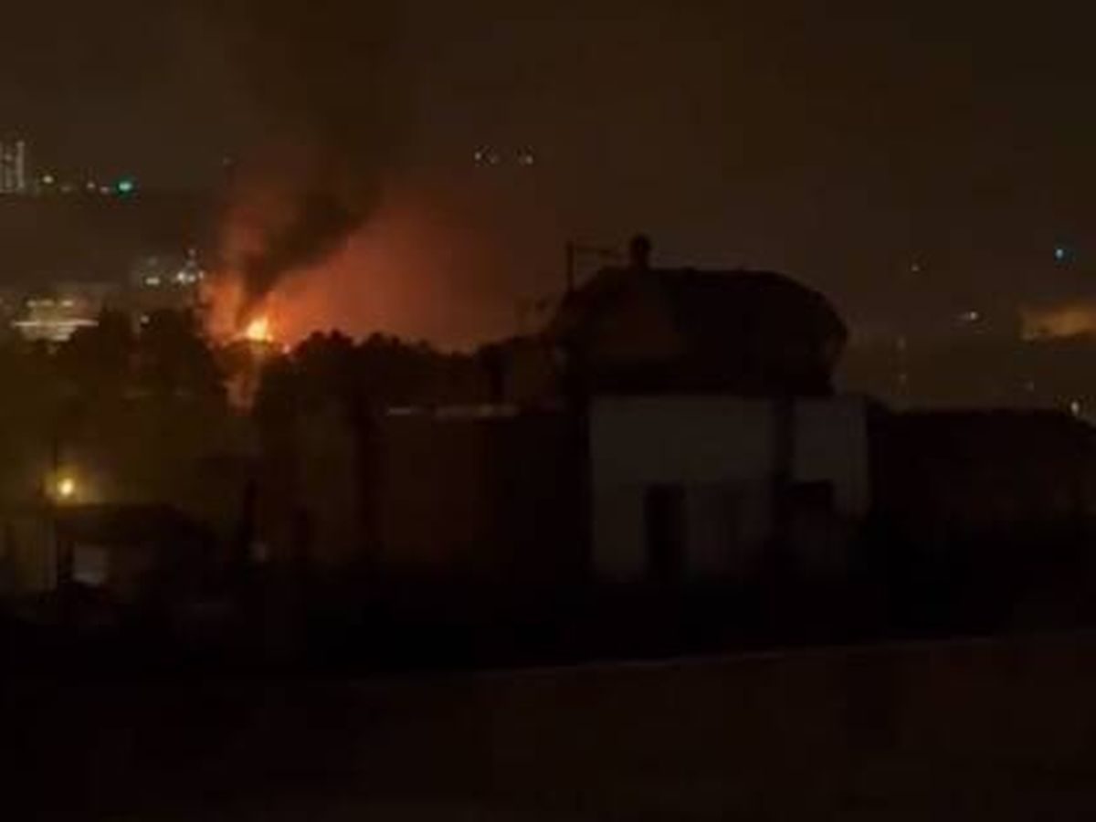 Foto: Imagen del incendio en la prisión de Teherán