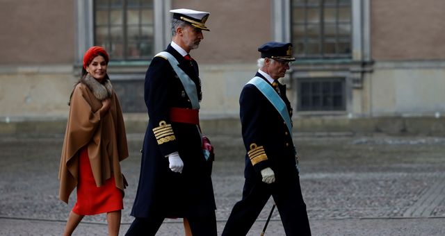 La reina Letizia, en su visita de Estado a Estocolmo. (EFE/Juanjo Martin)