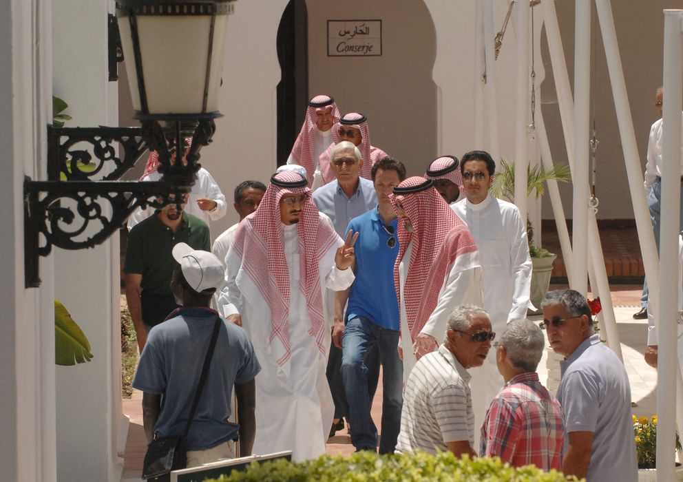 Foto: El príncipe saudí Salman, durante sus vacaciones en la Costa del Sol de 2010 (I.C.)