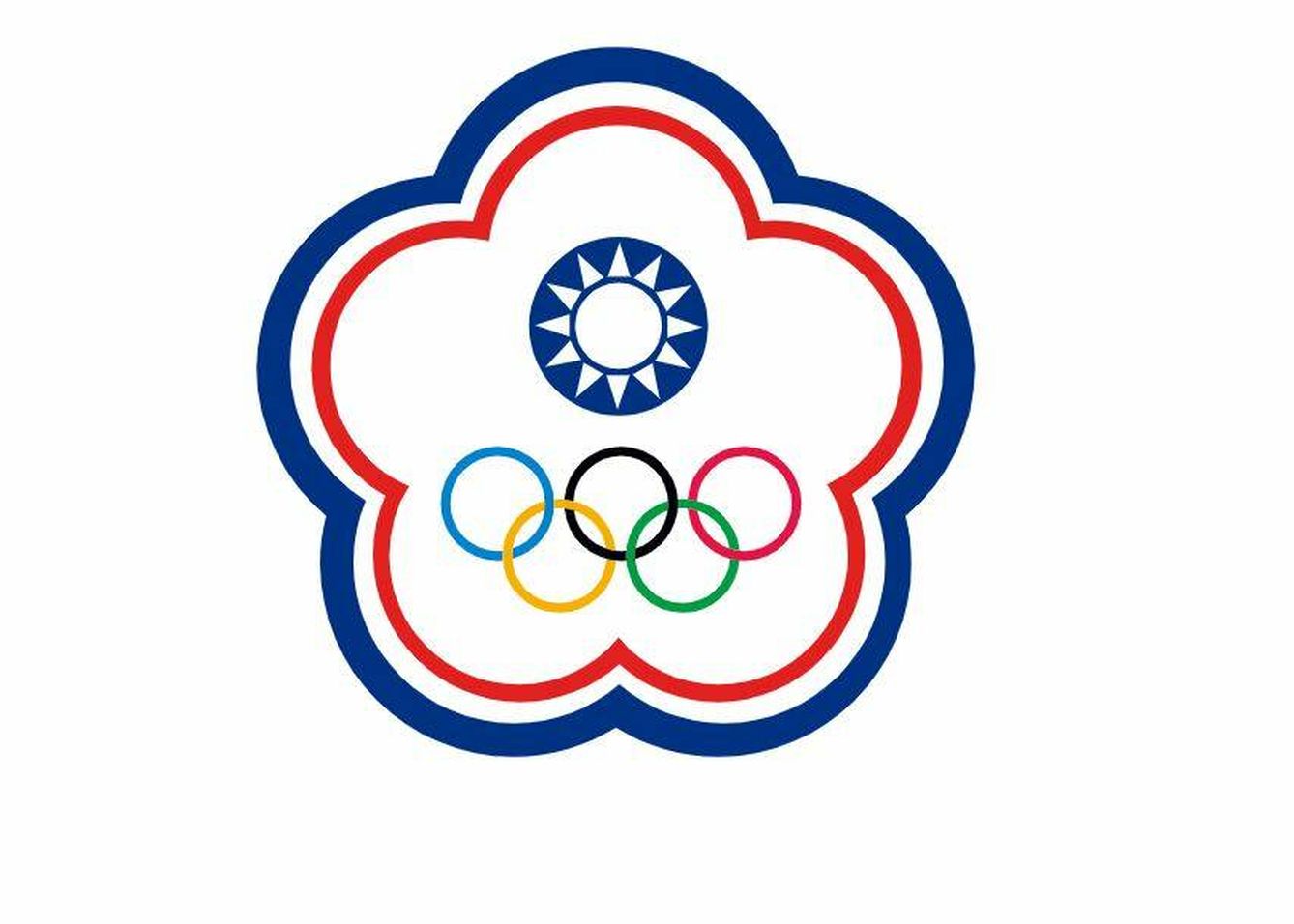 Bandera olímpica del Comité de China Taipéi.