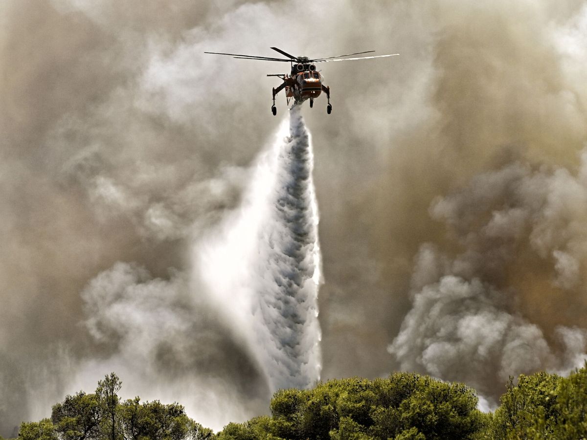 Foto: Incendio forestal en imagen de archivo. (EFE/Vassilis Psomas)