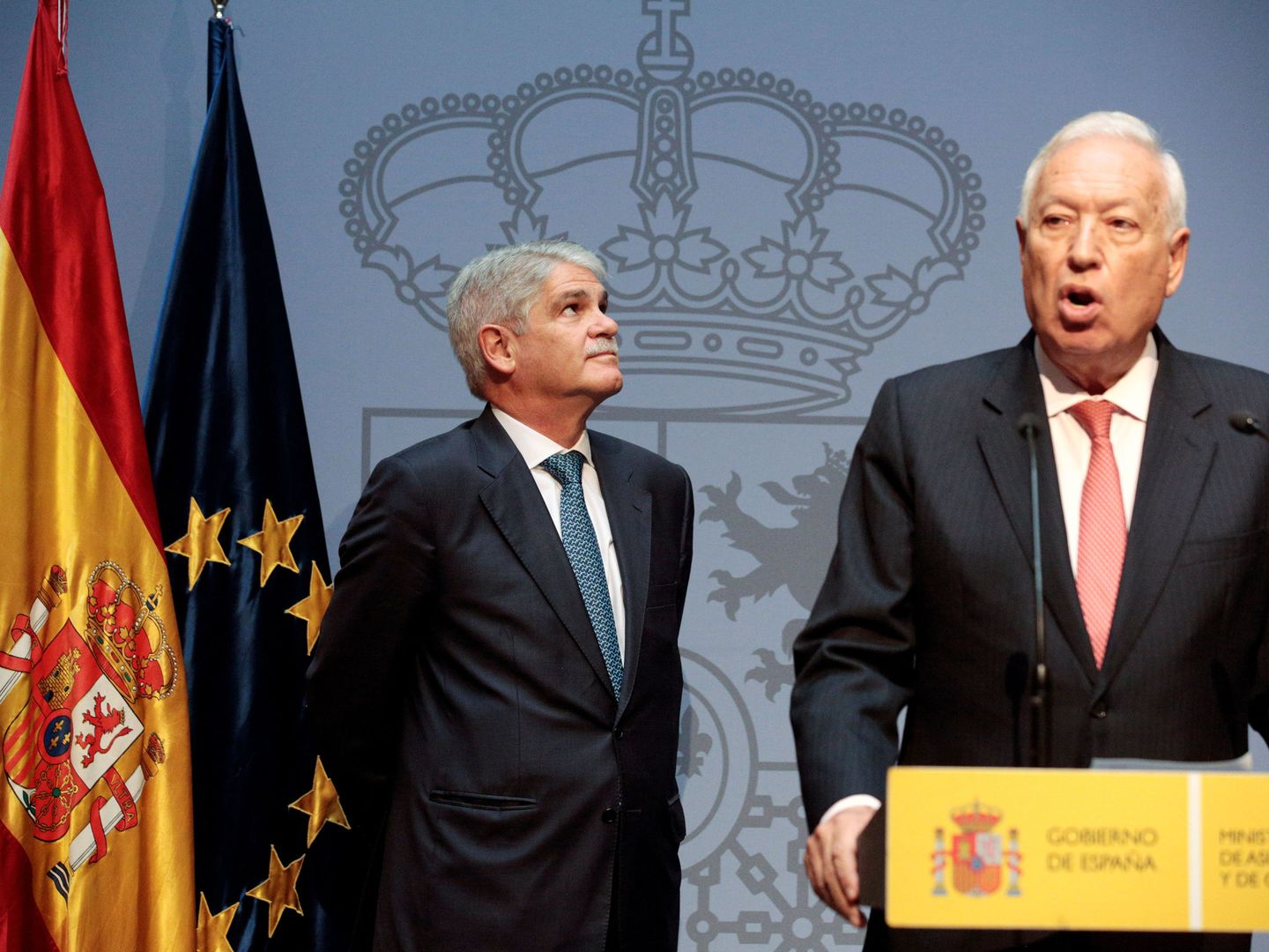 García-Margallo, alicantino de adopción, era el enlace del PPCV con Moncloa. Ha dejado paso a Dastis. (EFE)