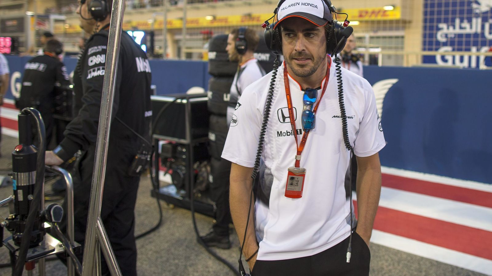 Foto: Fernando Alonso en el GP de Bahrein, hace un par de semanas.