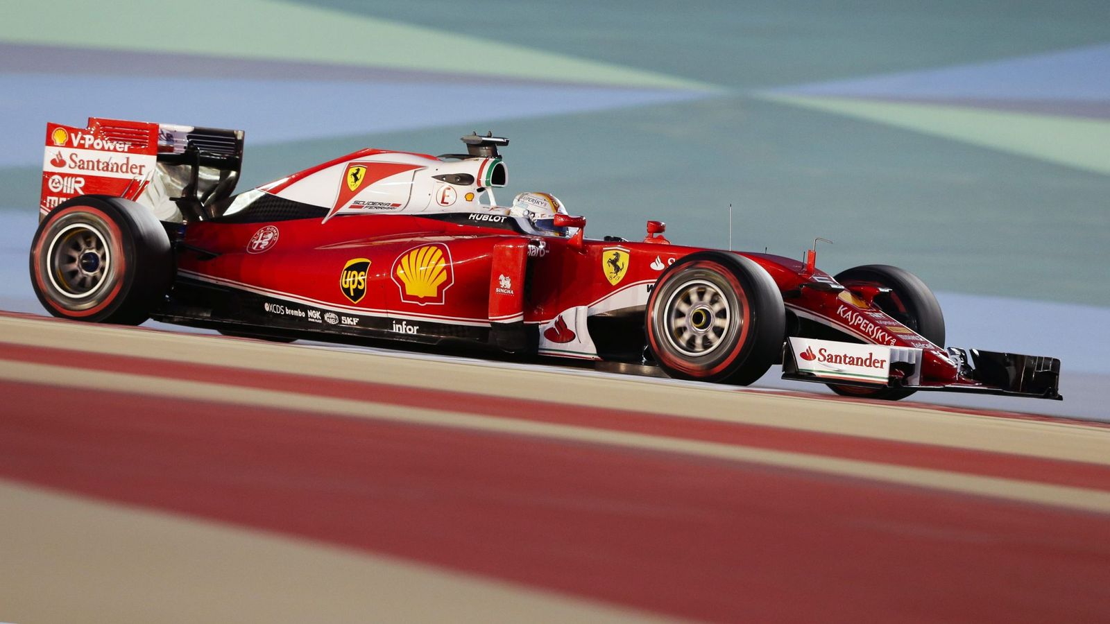 Foto: El Ferrari de Sebastian Vettel. (EFE)