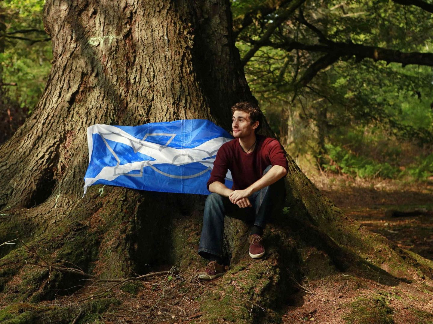 Lewis Macaskill, graduado universitario y activista por la independencia, en Stornoway, isla de Lewis (Reuters).