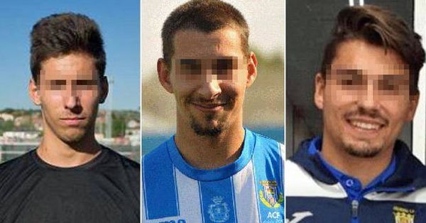 Foto: Los tres jugadores de la Arandina (Carlos Cuadrado, Víctor Ramos y Raúl Calvo)