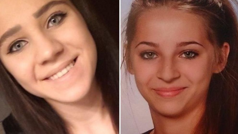 Sabina Selimovic, 15, (i) y Samra Selinovic, 17 (Interpol). 