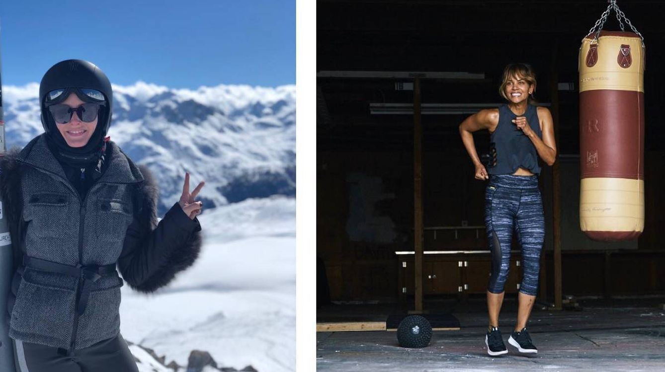 Olivia Palermo esquia y Halle Berry boxea.  (Instagram)