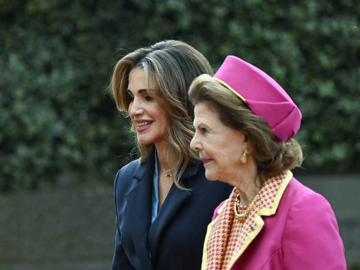 Foto: La buena sintonía entre ambas reinas, que se veían en Amán hace tan solo unas semanas. (Cordon Press/Pontus Lundah)