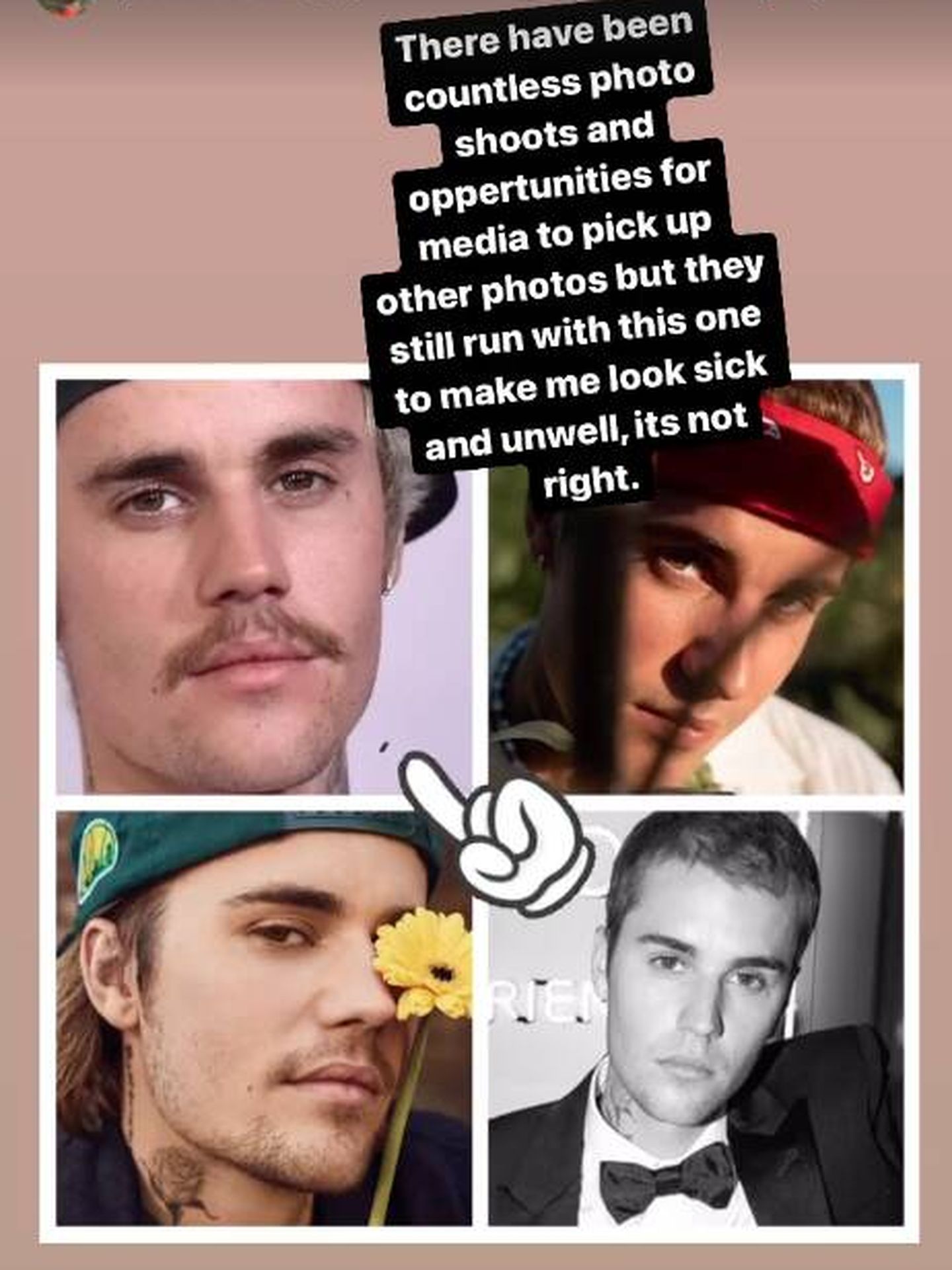 Las quejas de Justin Bieber en sus stories. (Instagram @justinbieber)