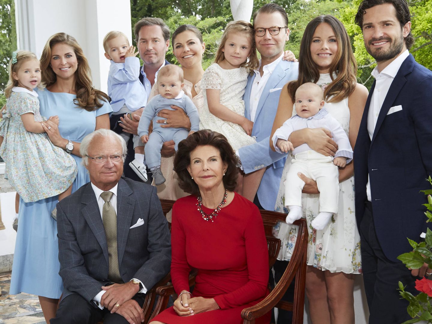  La familia real sueca al completo.