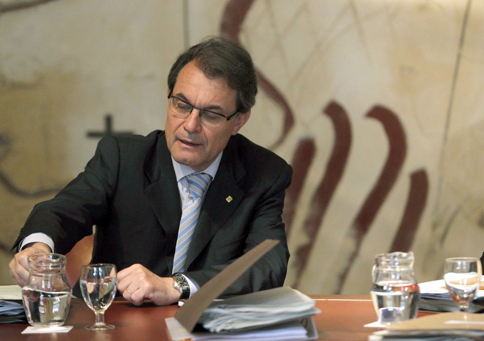 Foto: El presidente de la Generalitat, en una reunión del Govern. (Efe)
