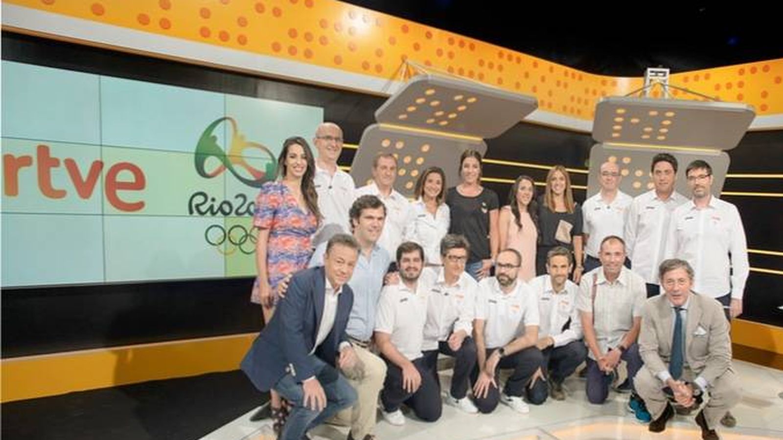 Foto: El equipo de RTVE encargado de cubrir los JJOO de Río de Janeiro.