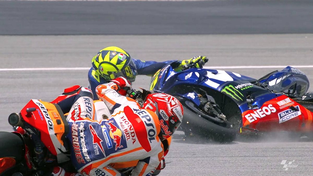Cuando Rossi volvió a ser el mejor de todos hasta que se cayó (también que Márquez)