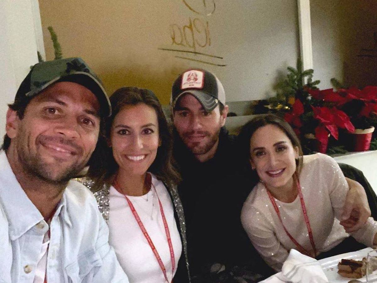 Foto: Verdasco, Ana Boyer, Enrique Iglesias y Tamara Falcó. (Instagram)