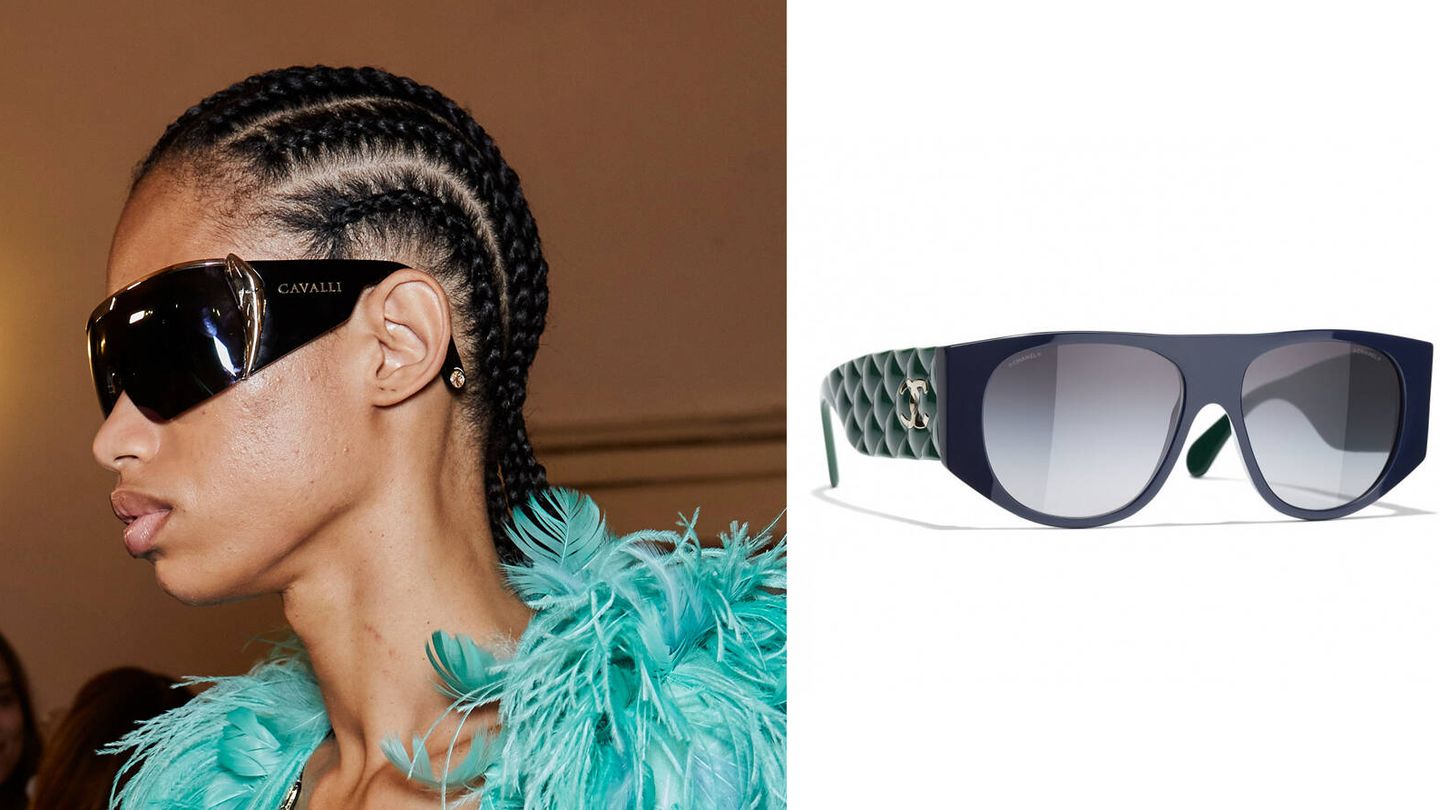 Cavalli (Imaxtree) y gafas de Chanel XXL (450 euros).