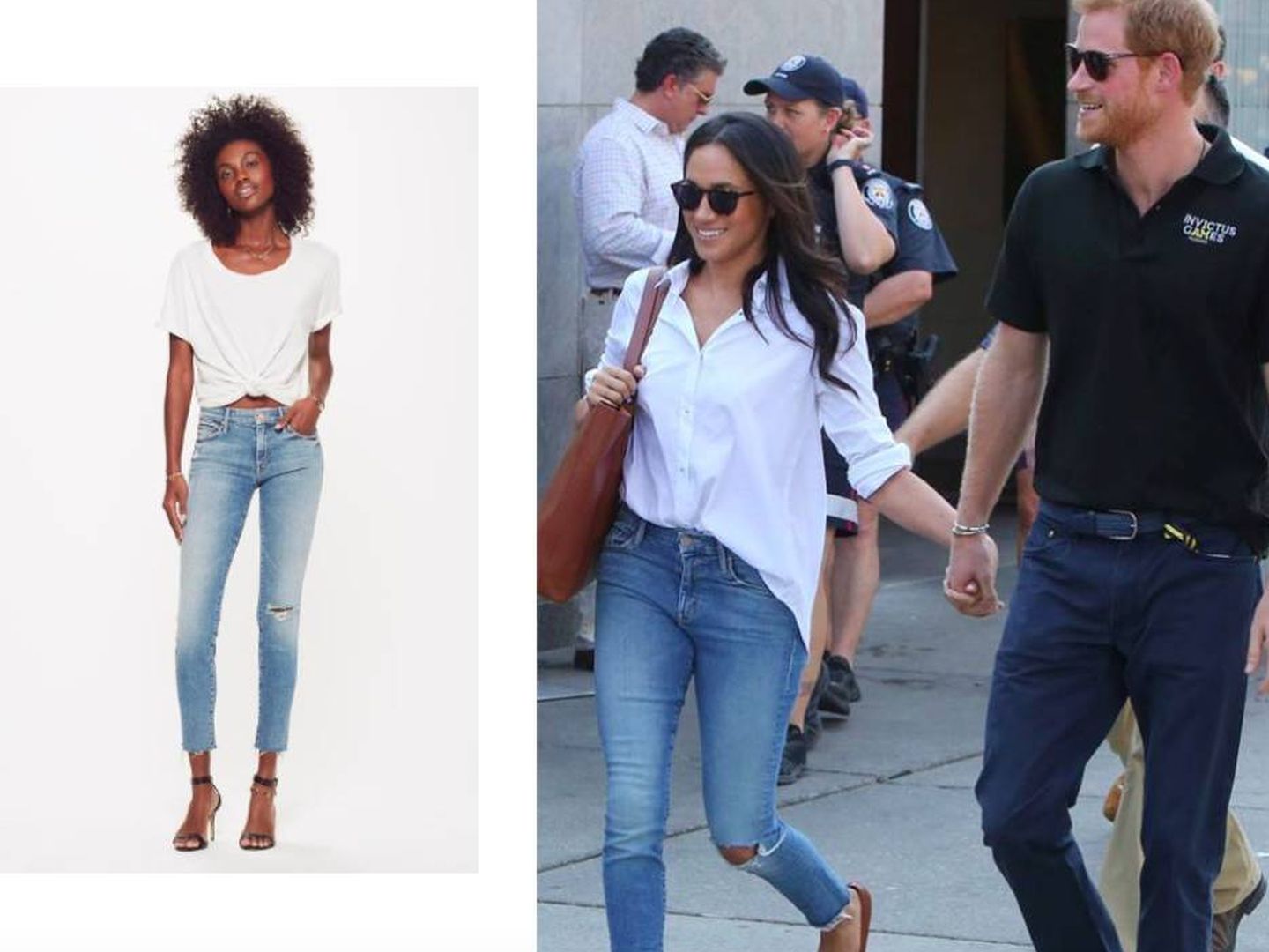 En la shop online de Mother estos jeans son coronados como royals. (Instagram)