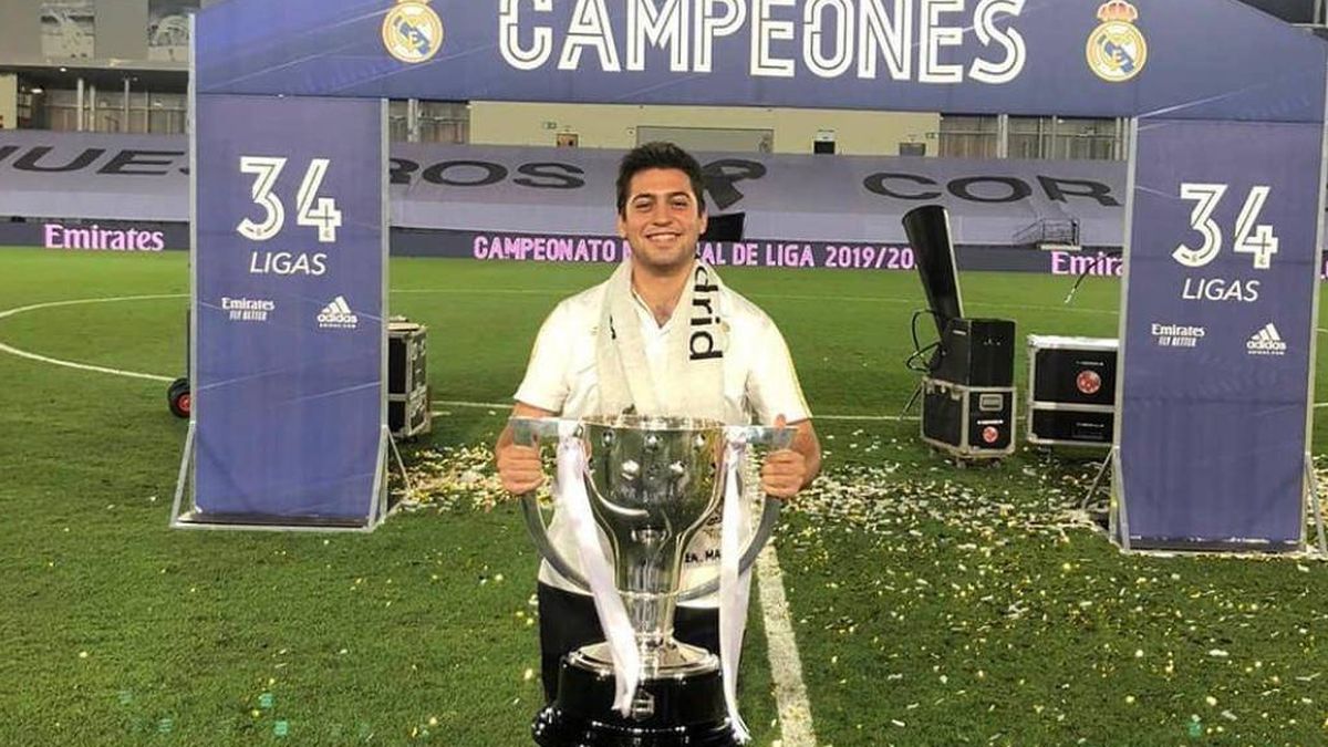Un sobrino de Florentino celebró el título del Madrid saltándose el protocolo de LaLiga