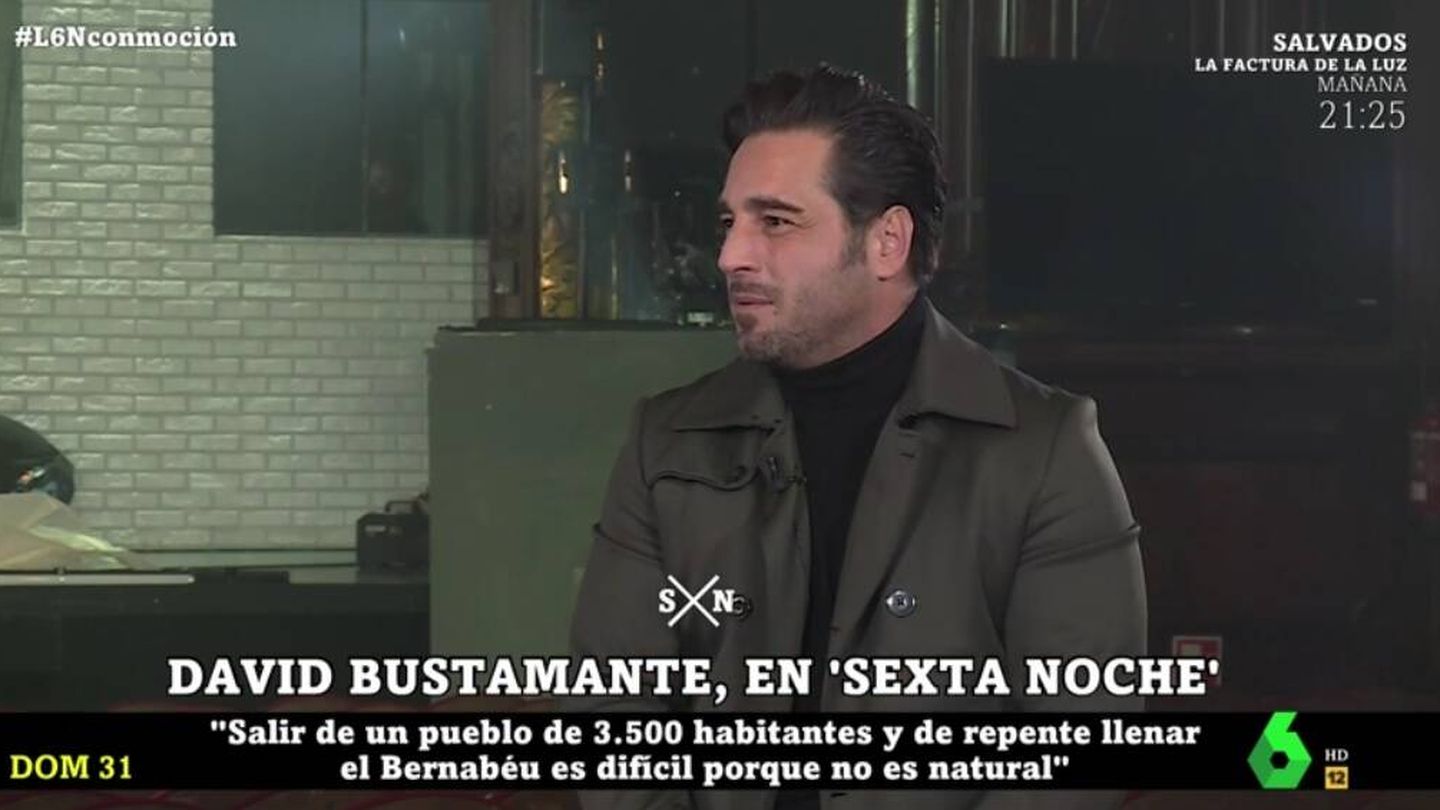 Bustamante, en 'La Sexta noche'. (Atresmedia).
