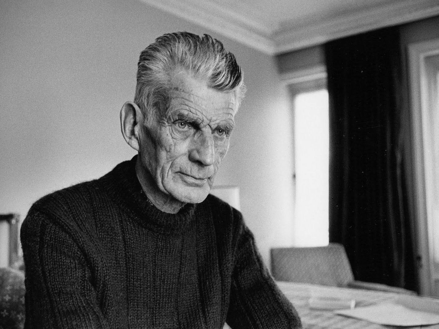 Samuel Beckett, autor de 'Esperando a Godot,' fotografiado en Londres en 1980.
