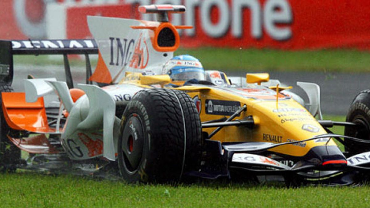 Alonso saldrá octavo en Monza "gracias a la lluvia", mientras se hunden Hamilton y Raikkonen