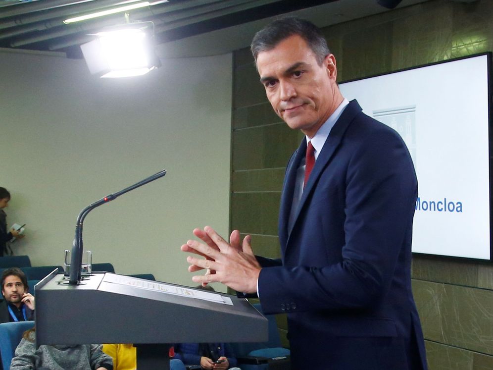 Foto: Pedro Sánchez, durante una rueda de prensa. (Reuters)