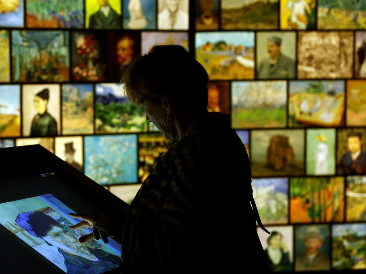 Foto: Exposición interactiva de Van Gogh. (EFE)