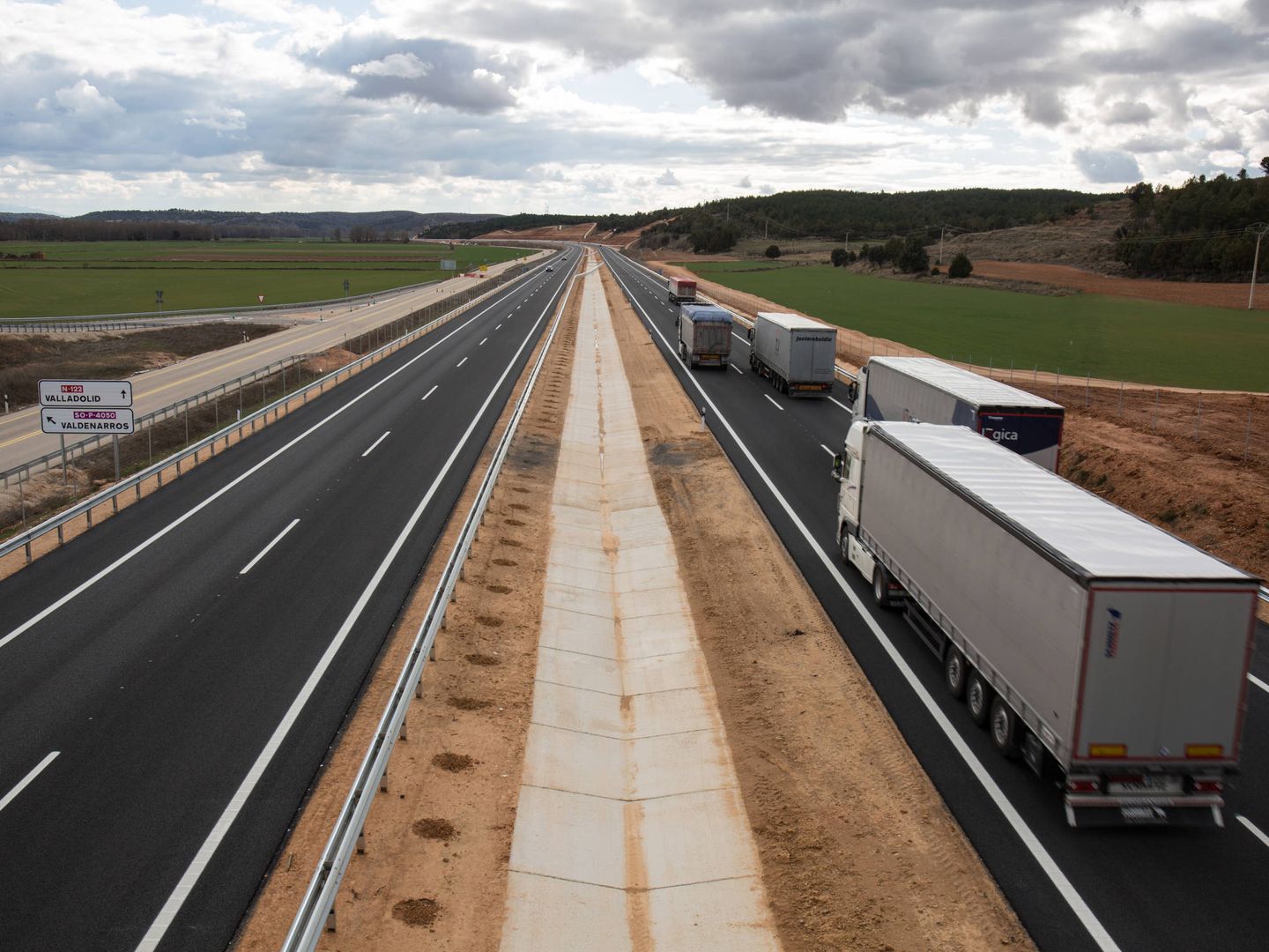 Se han necesitado 15 años para abrir 8,5 km de autovía entre Burgo de Osma y Santiuste. (D.B.)