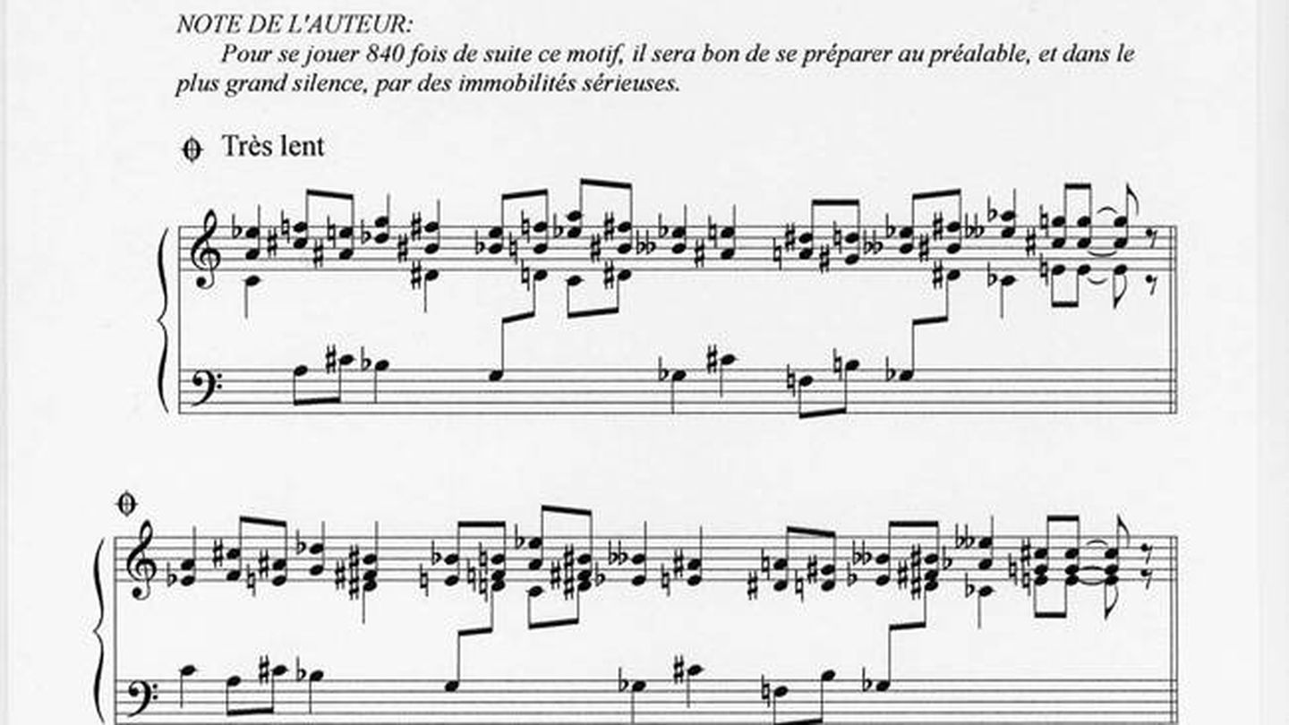 La partitura de 'Vexations' de Erik Satie. (CC)