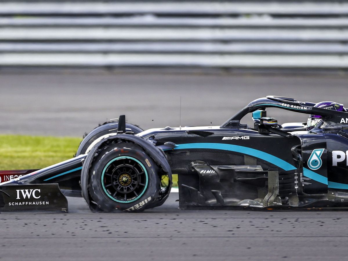 Foto: Así rodó Lewis Hamilton la última vuelta en Silverstone. (EFE)