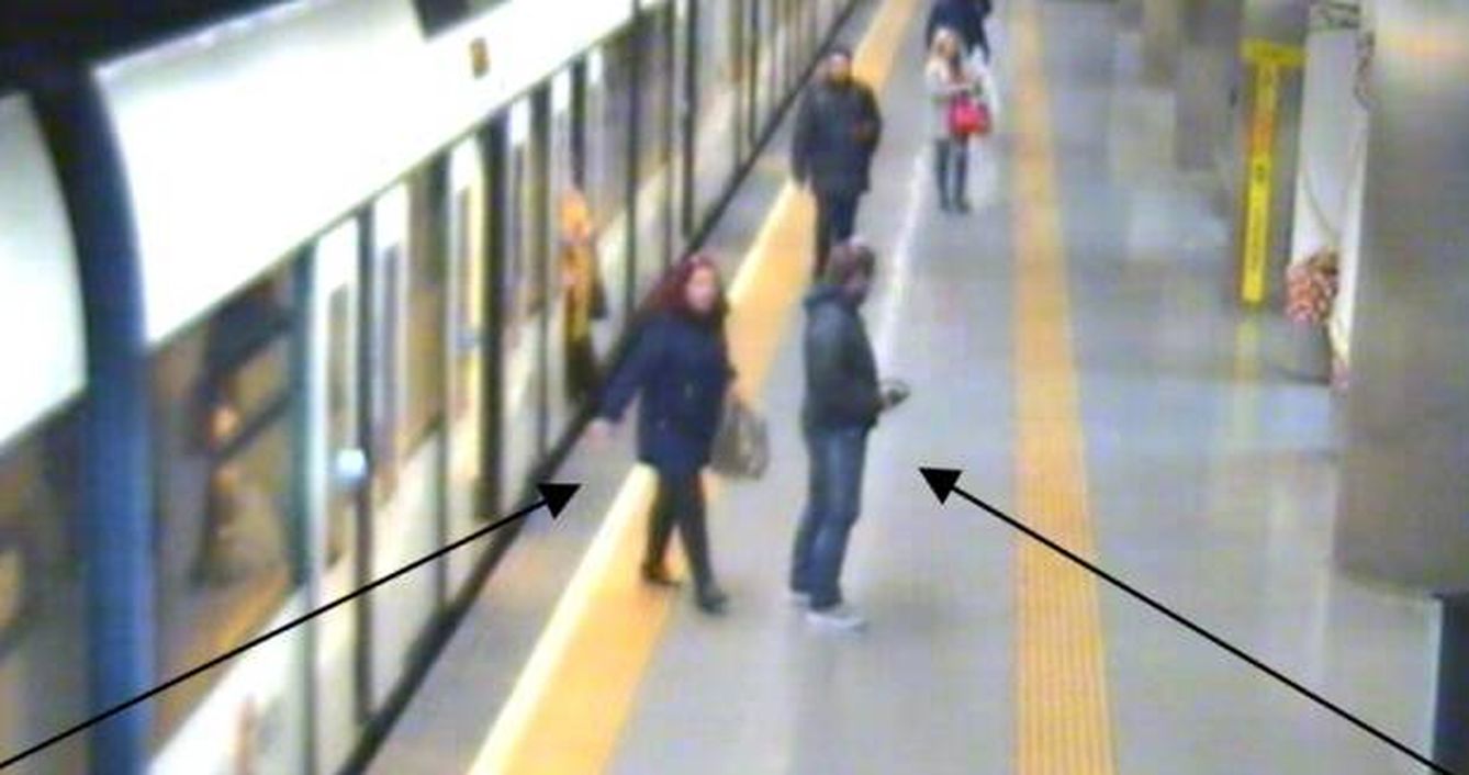 Foto de las cámaras de seguridad del metro. (Cedida)