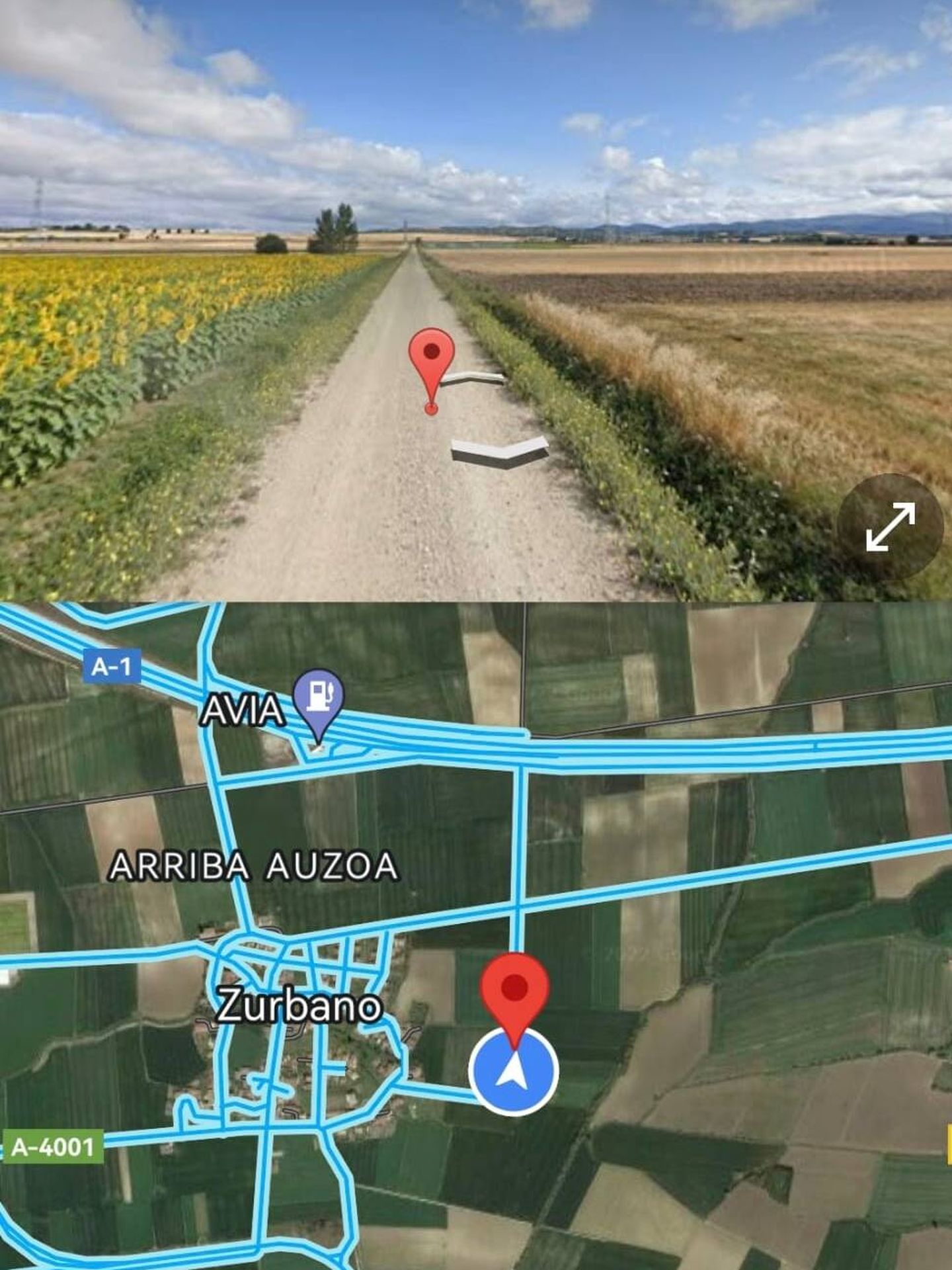 Ubicación del camino de la Imagen, al que acuden Urdangarin y Armentia. (Google Maps)