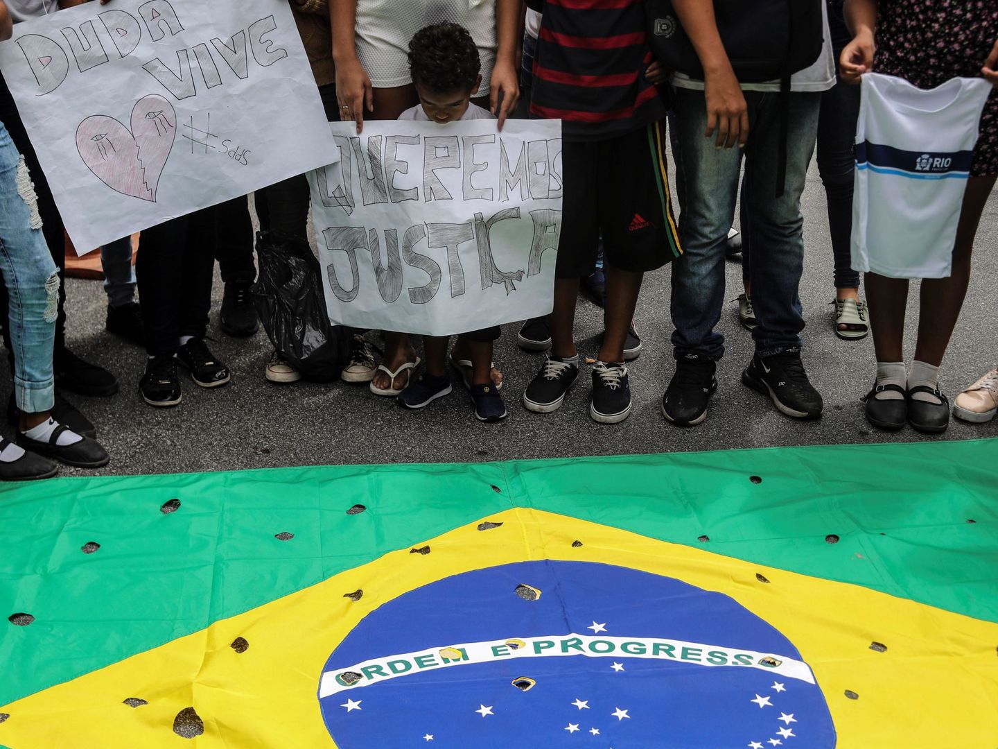 Manifestación contra la violencia en Brasil. (EFE)