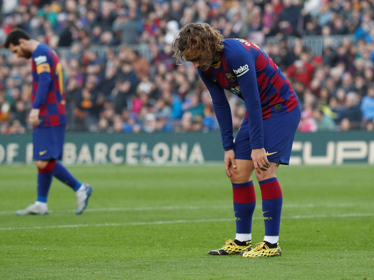 Foto: Griezmann, junto a Messi, en una imagen de principios de temporada. (Reuters)