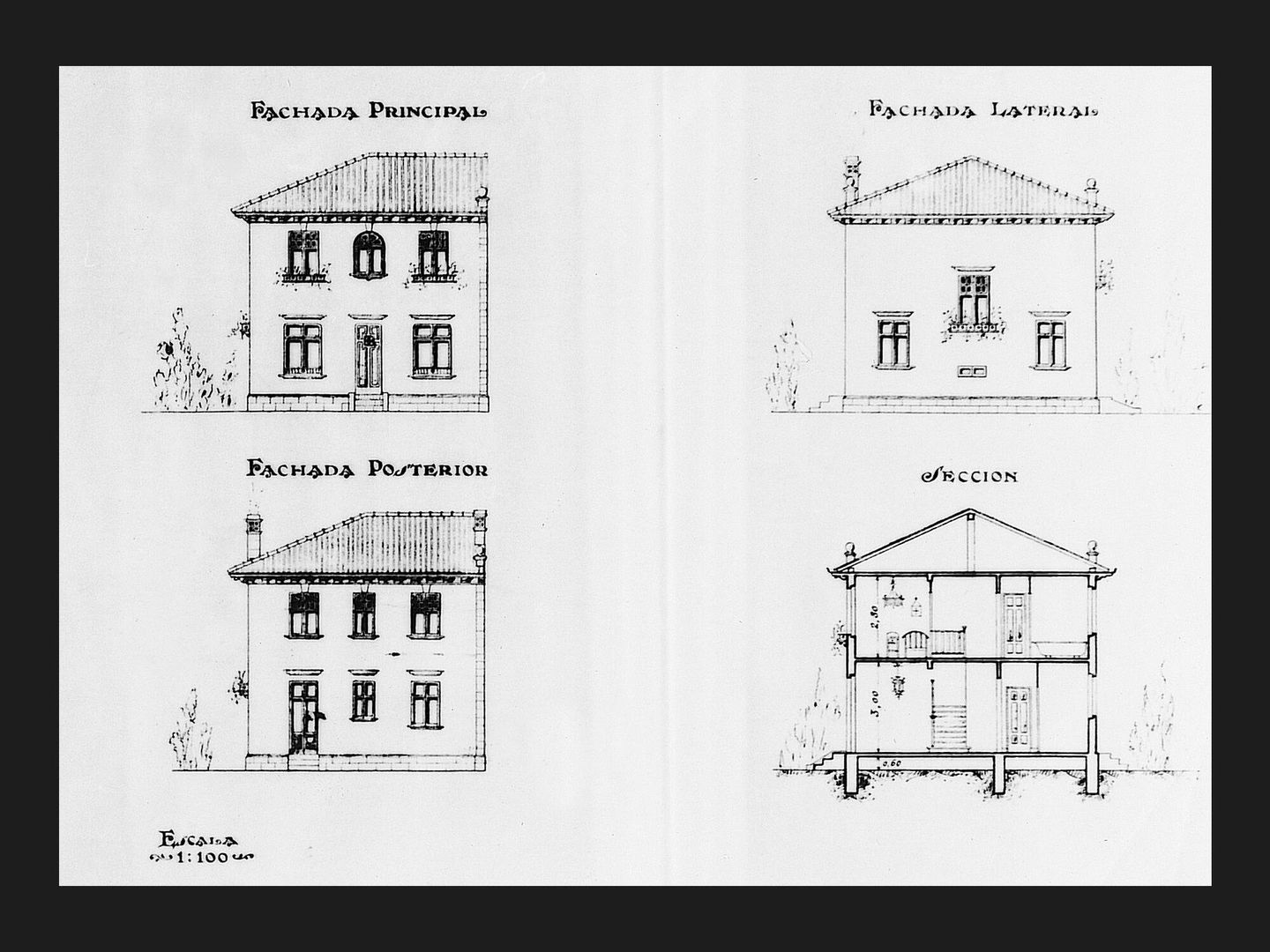 Los planos de las viviendas de la colonia de Fuente del Berro. (Cedida/COAM)