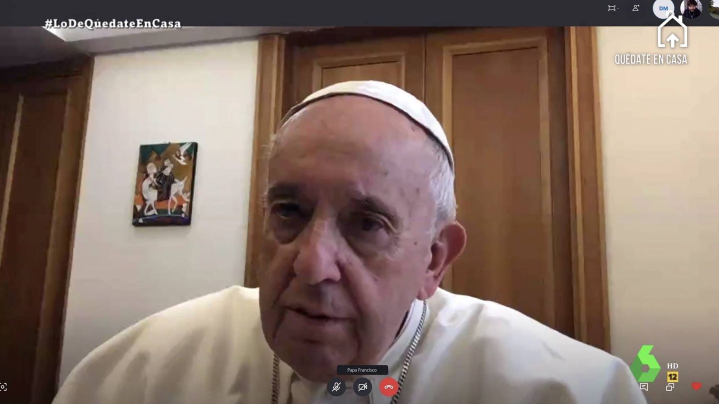 El Papa Francisco charla con Jordi Évole. (Atresmedia)