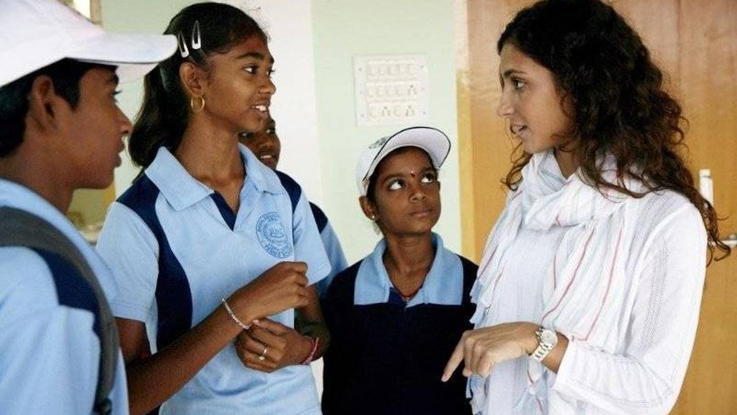 Mery Perelló, en la India en un proyecto de la Fundación Rafa Nadal. (Linkedin)