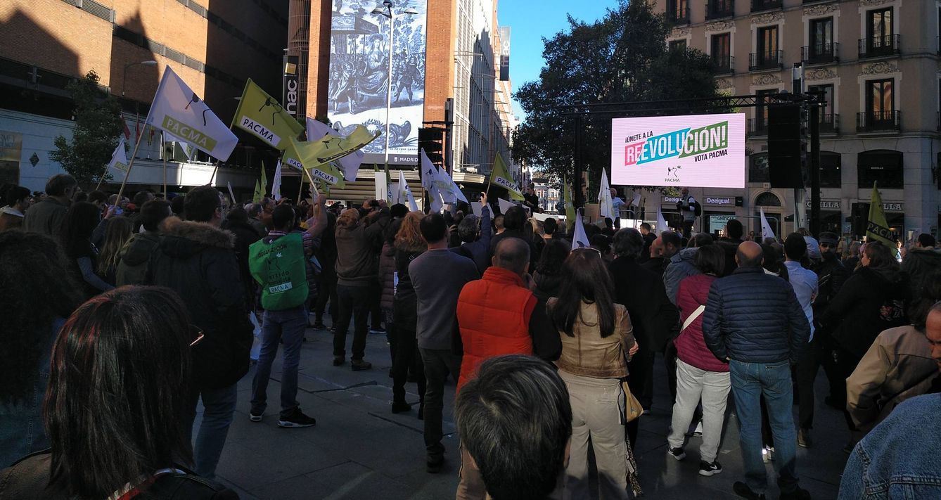 Acto de Pacma en Madrid. (R. B.)