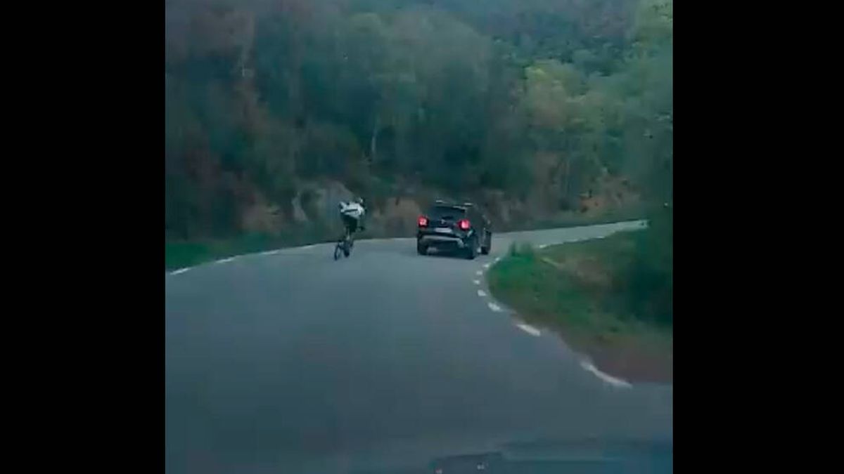 Multazo para el ciclista que protagonizó un accidente en una carretera de Barcelona