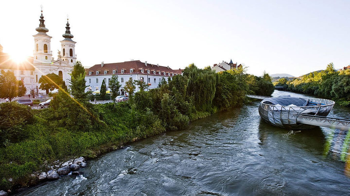 Graz, a orillas del río Mur. (Foto: © Steiermark Tourismus Ikarus CC)
