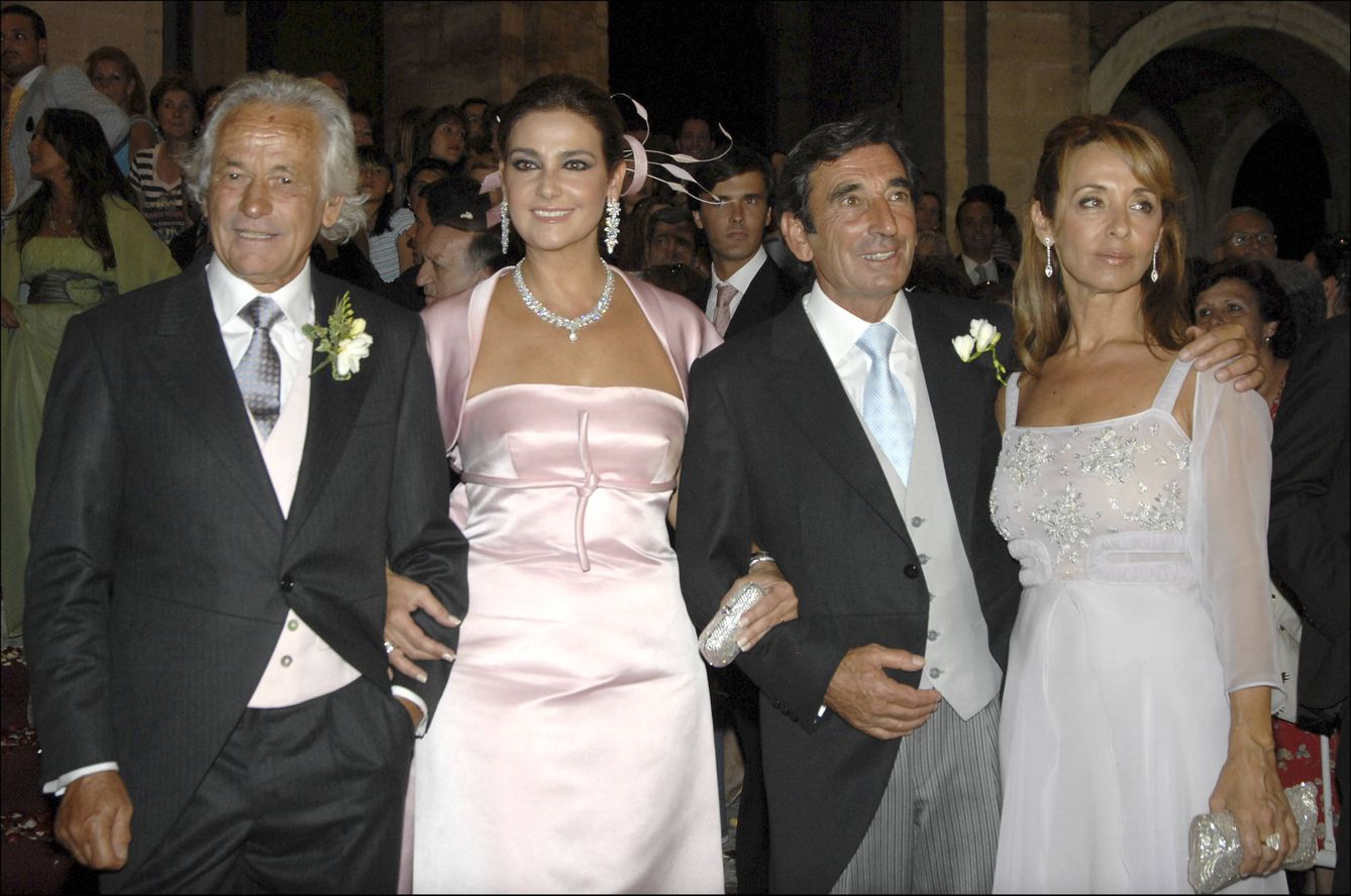 Palomo Linares, Marina Danko, Dámaso González y su mujer, Feli Tarruella.