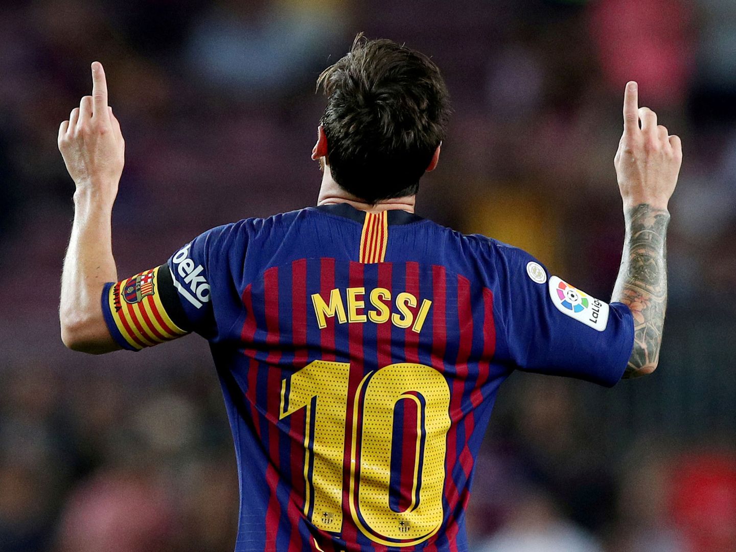 Lionel Messi, celebrando un gol en una foto de archivo. (Reuters)