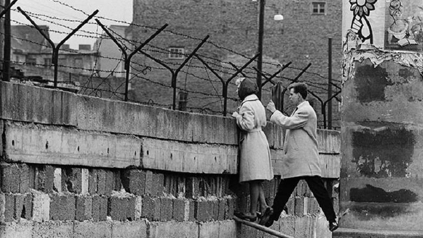 El muro de Berlín el año en que se construyó, 1961. (Cedida)
