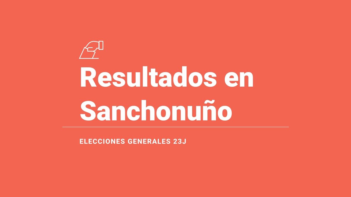 Sanchonuño: ganador y resultados en las elecciones generales del 23 de julio 2023, última hora en directo