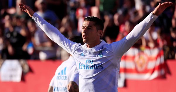 Foto: Cristiano Ronaldo en Girona, este domingo. (Reuters)
