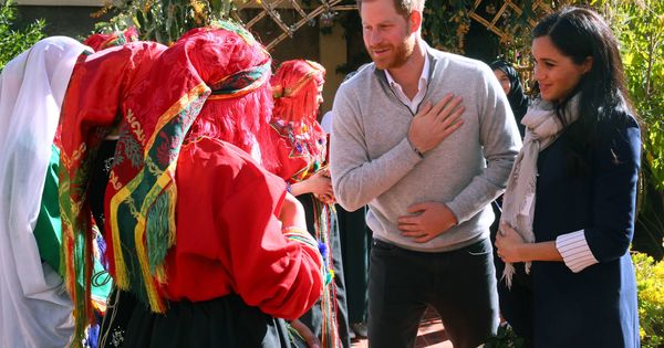 Foto: Harry y Meghan en su segunda jornada en Marruecos (Getty)