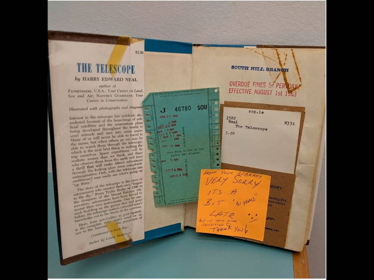 Foto: Este libro fue devuelto a la biblioteca 51 años después (Instagram/vancouverpubliclibrary)