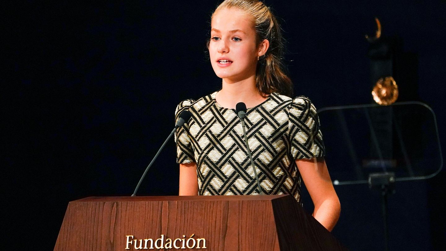Leonor en los Premios Princesa de Asturias. (Vincent West/Reuters)