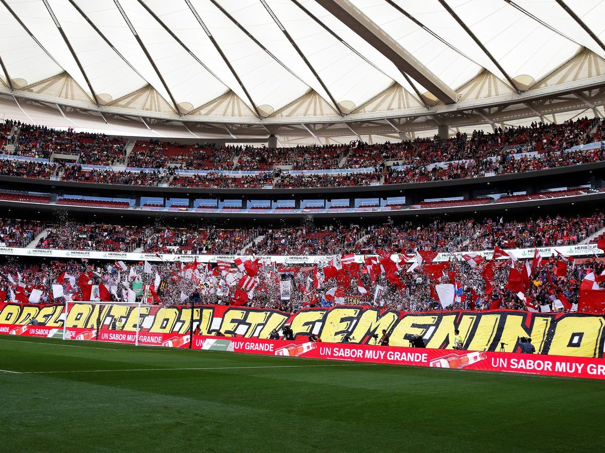 Foto: El Wanda Metropolitano se llenó la temporada pasada para ver un partido de fútbol femenino. (EFE)