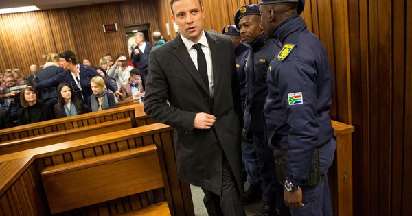 Foto: El deportista Óscar Pistorius durante el juicio. (Reuters)